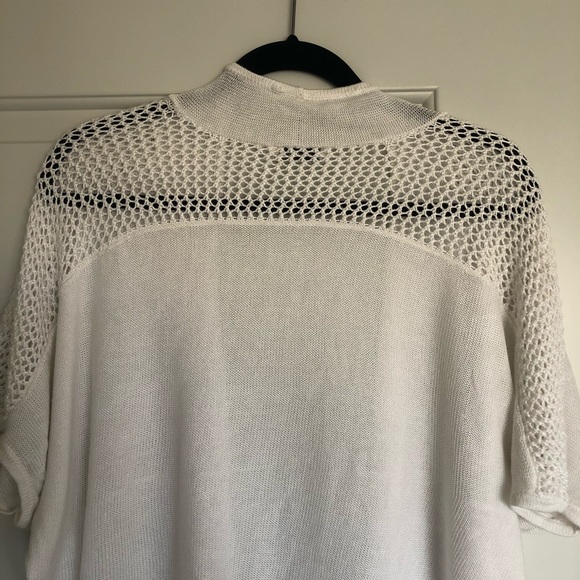 Short Sleeved Open Knit Cardigan - Picture 9 of 11